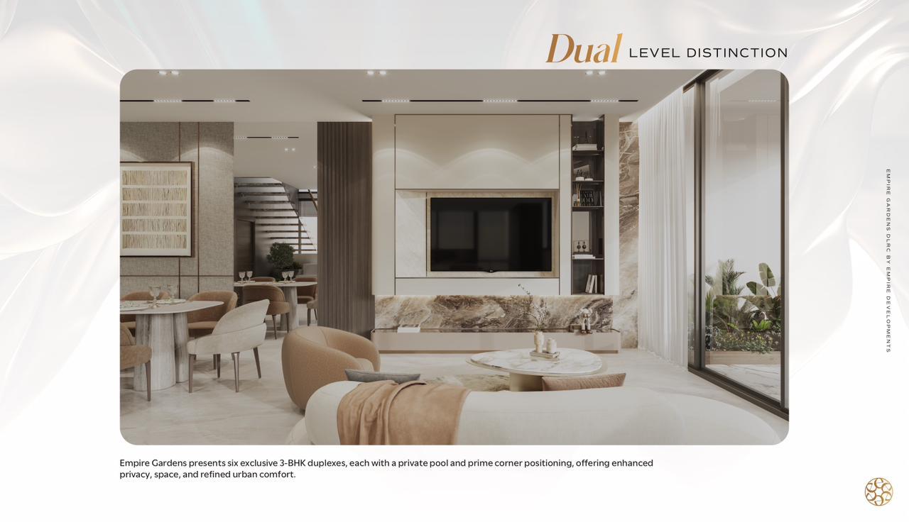Empire Gardens DLRC – Spacious Apartments with Private Pools & 1% Monthly Plan