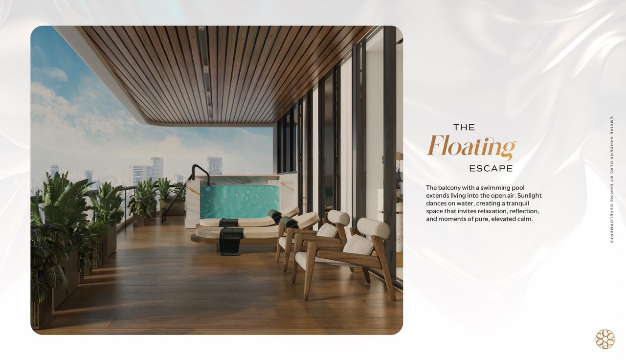 Empire Gardens DLRC – Spacious Apartments with Private Pools & 1% Monthly Plan